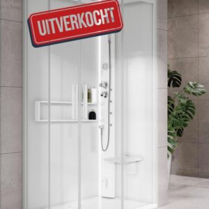 Uitverkocht Novellini Glax 2 2P stoomcabine Hammam 120x90 matwit